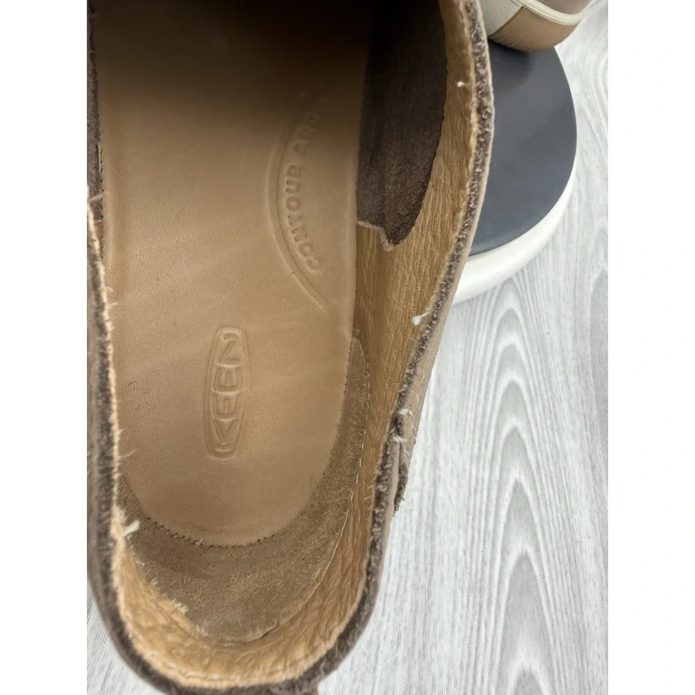 Keen KNX Chukka Safari Plaza Taupe Womens Size 10 Brown Leather Ankle Boots